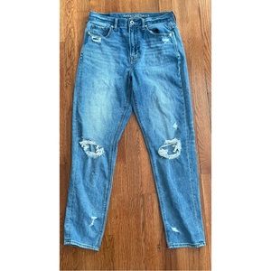 American Eagle Distressed Mom Jeans